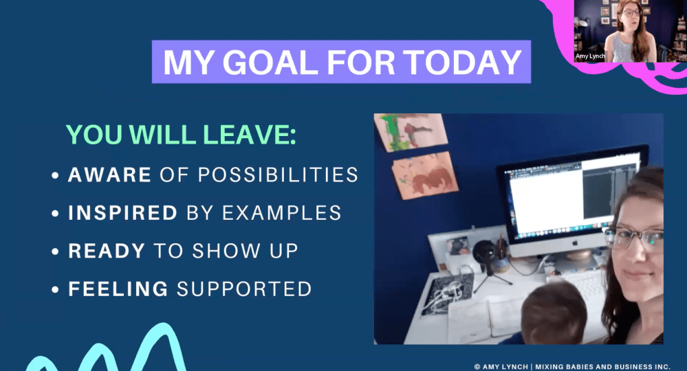 Show Up With Your Kids In Corporate Settings Webinar with Amy Lynch